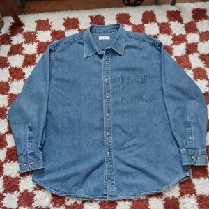 90s Vintage Covington Denim Button Down